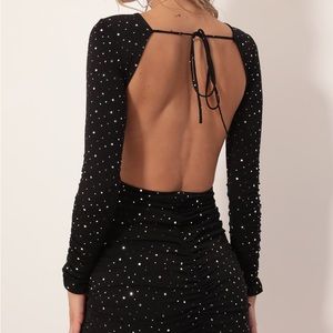 Josie Twinkling Open Back Dress
